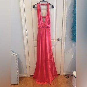 Betsy & Adam formal neon pink Marilyn Monroe inspired gown🩷💘